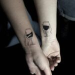 Tatouages verres de vin, tatouages poignets, Alex Kozak, Excess tattoo, tatoueur béziers