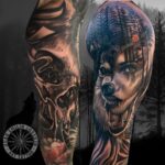 tatouage créatif, Tatouage loup, tatouage forêt, Juan Emilio, Excess tattoo